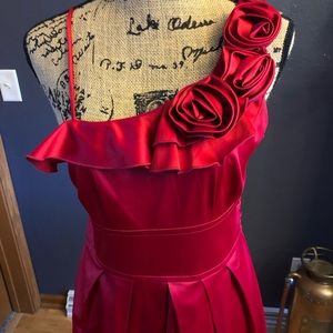 Red Cocktail Dress, Sz. 9